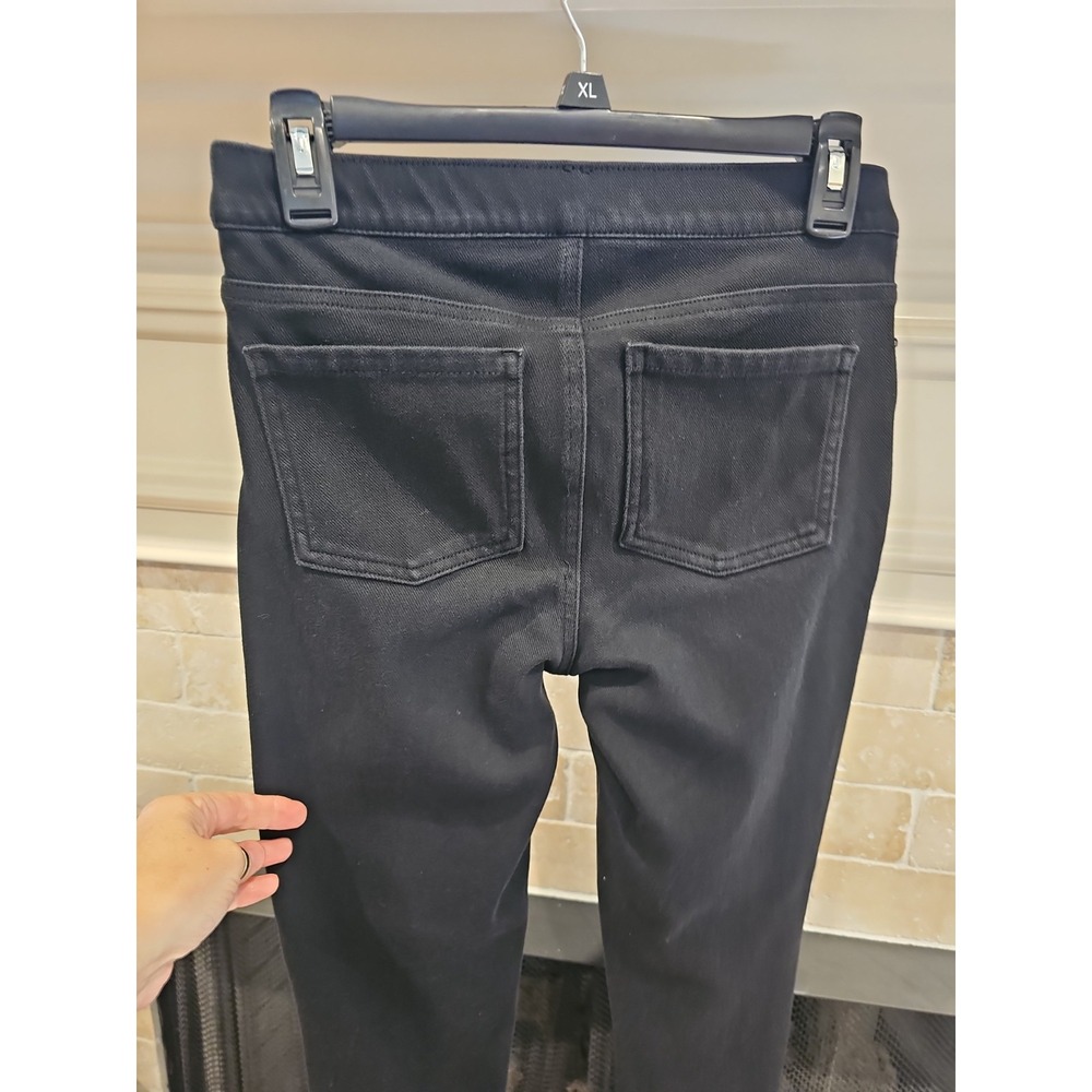 Spanx Pants Leggings Womens Medium Black High Rise Denim Jegging Shaping Stretch - Picture 4 of 4